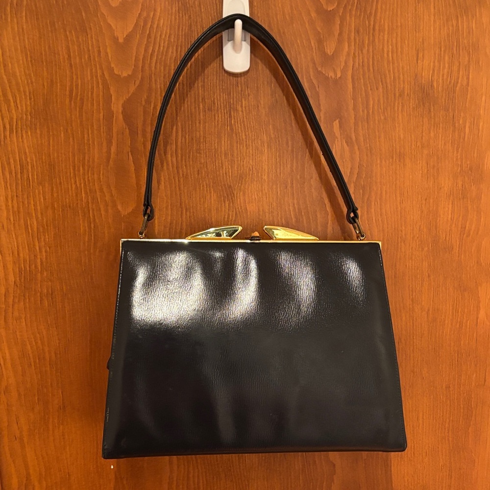 Vintage Elegant Navy Handbag